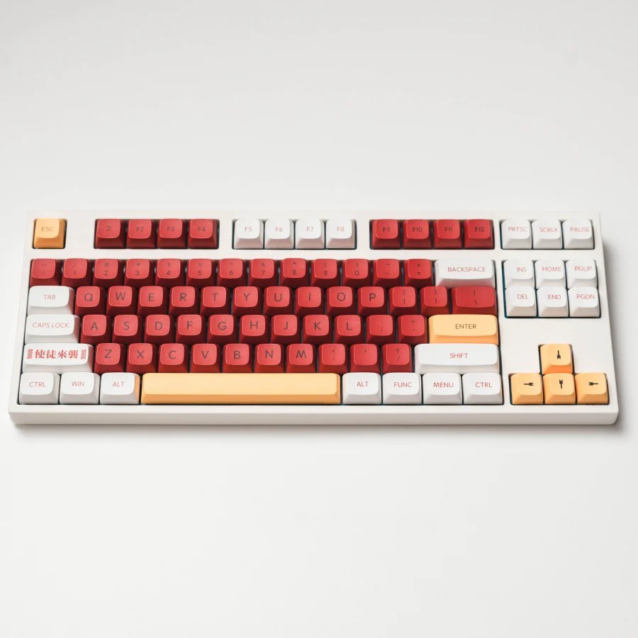 Asuka EVANGELION PBT Dye Sub Keycaps Mechanical Keyboard - Image 3