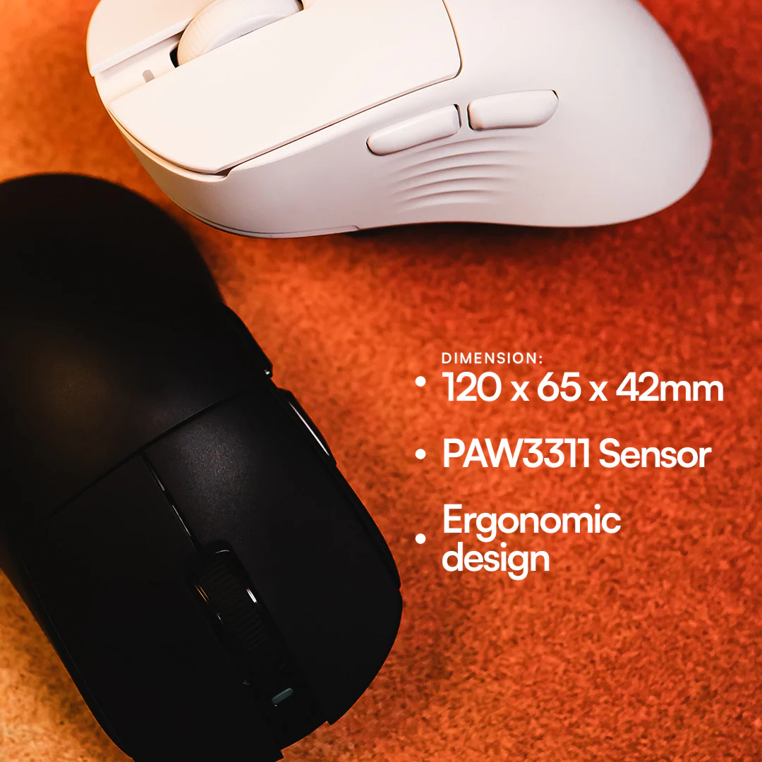 ATLAS Lite Ergonomic Ultralight Wireless Ergo Gaming Mouse - Image 5