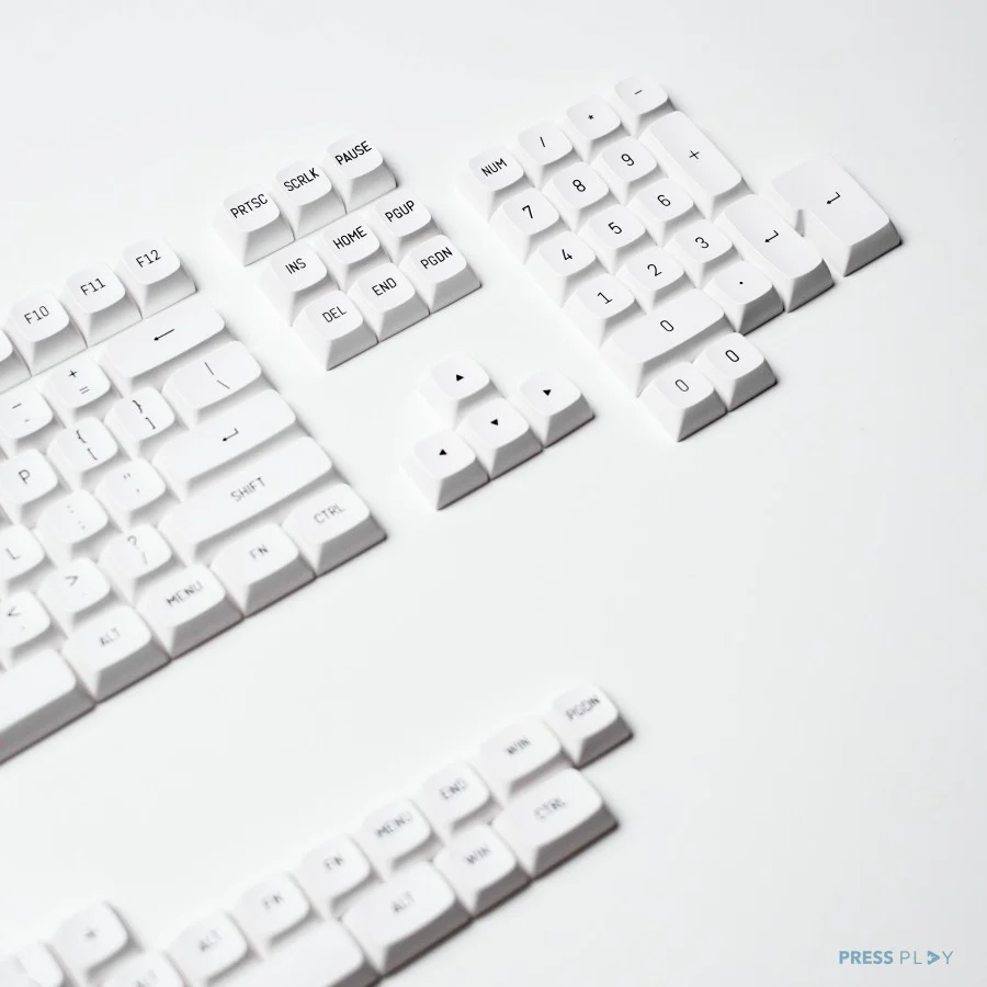 BoW Black on White CSA Profile Doubleshot PBT Keycaps - Image 2