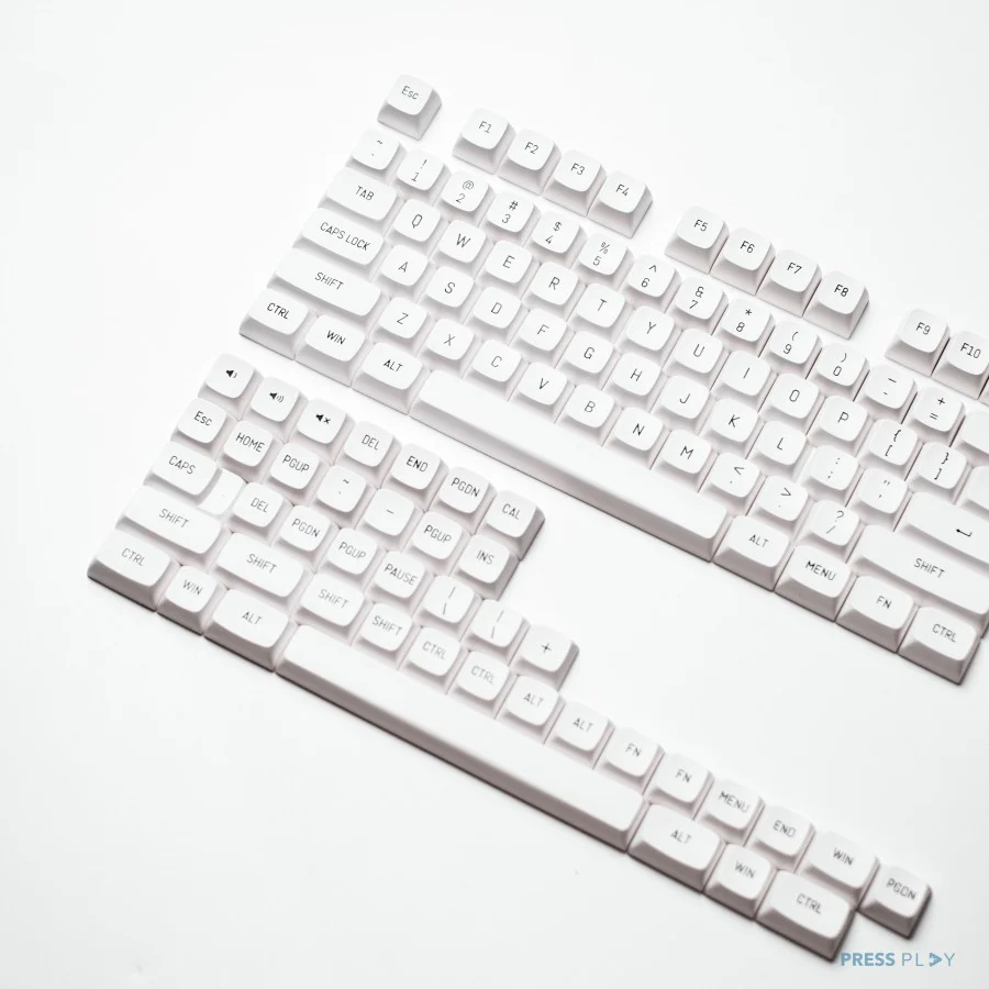 BoW Black on White CSA Profile Doubleshot PBT Keycaps - Image 3