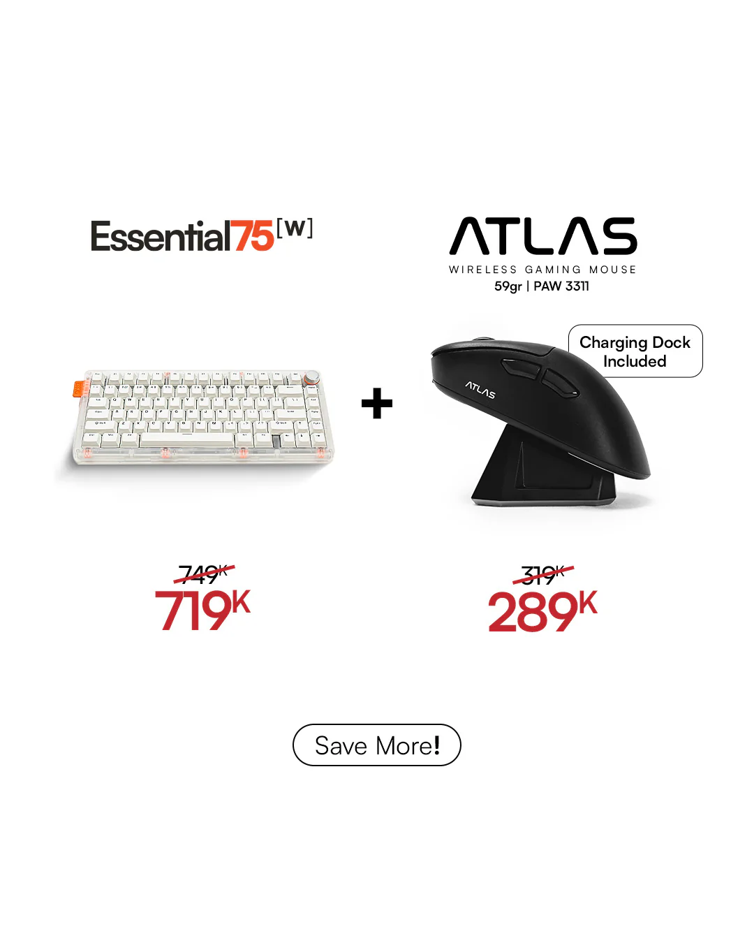 [BUNDLE] Essential75W Wireless Keyboard & Mouse Bundle - Image 7