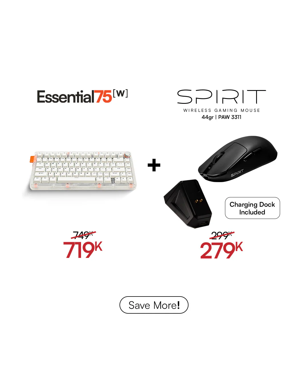 [BUNDLE] Essential75W Wireless Keyboard & Mouse Bundle - Image 9