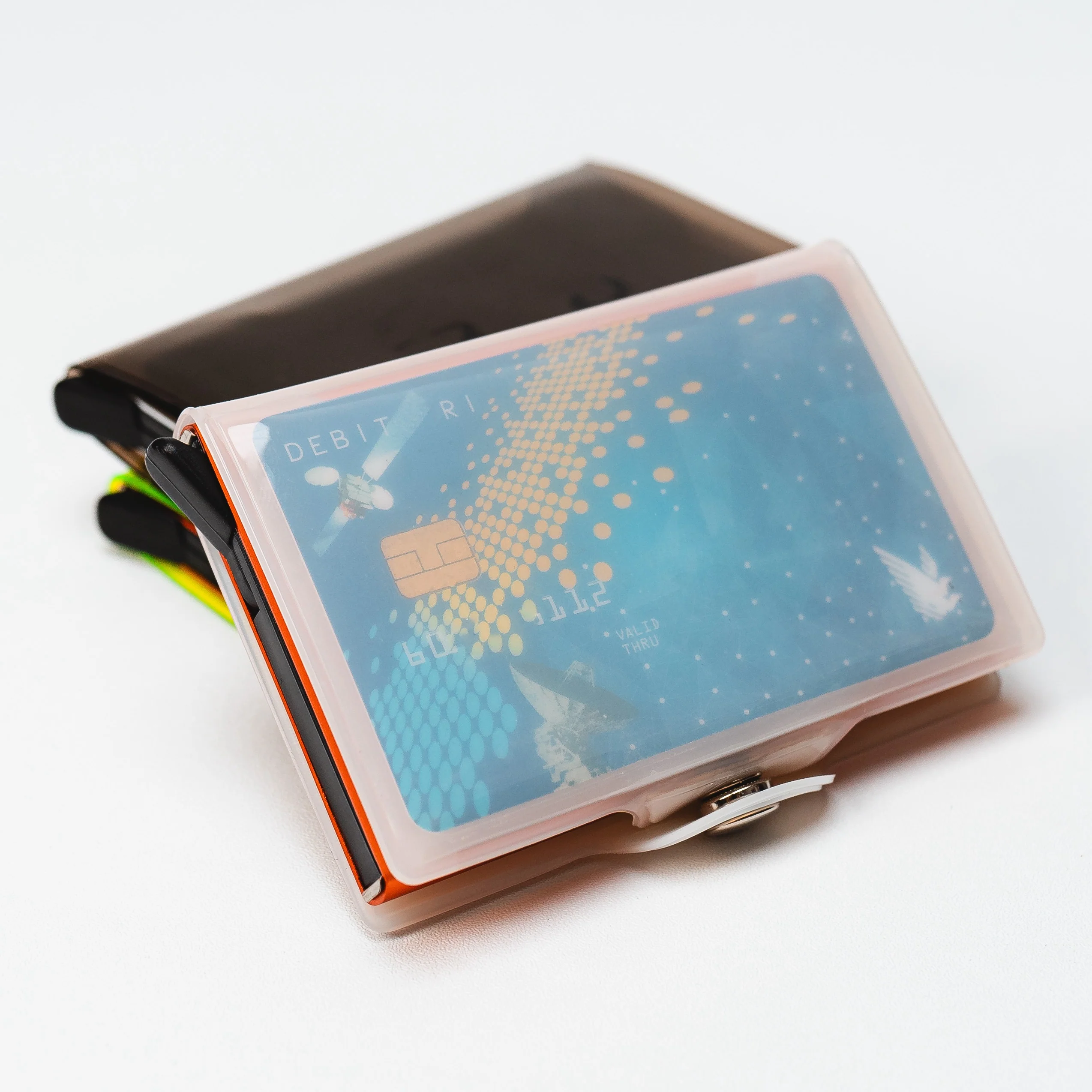 CLASSIC Clear RFID Pop Up Card Wallet - Image 8