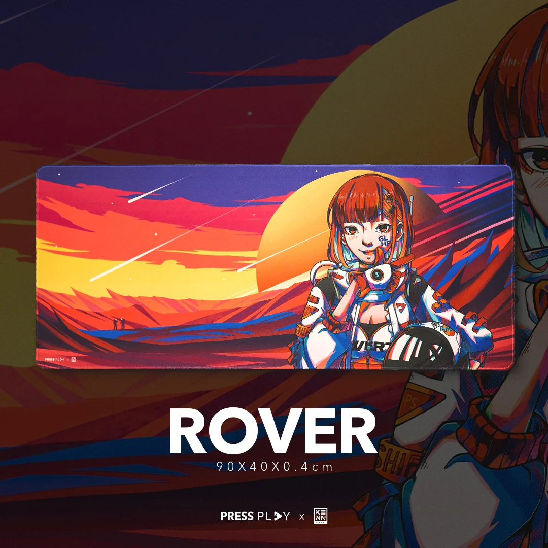 SPACEGIRLS Press Play x kenn.arts Gaming Mousepad Deskmat - Image 12