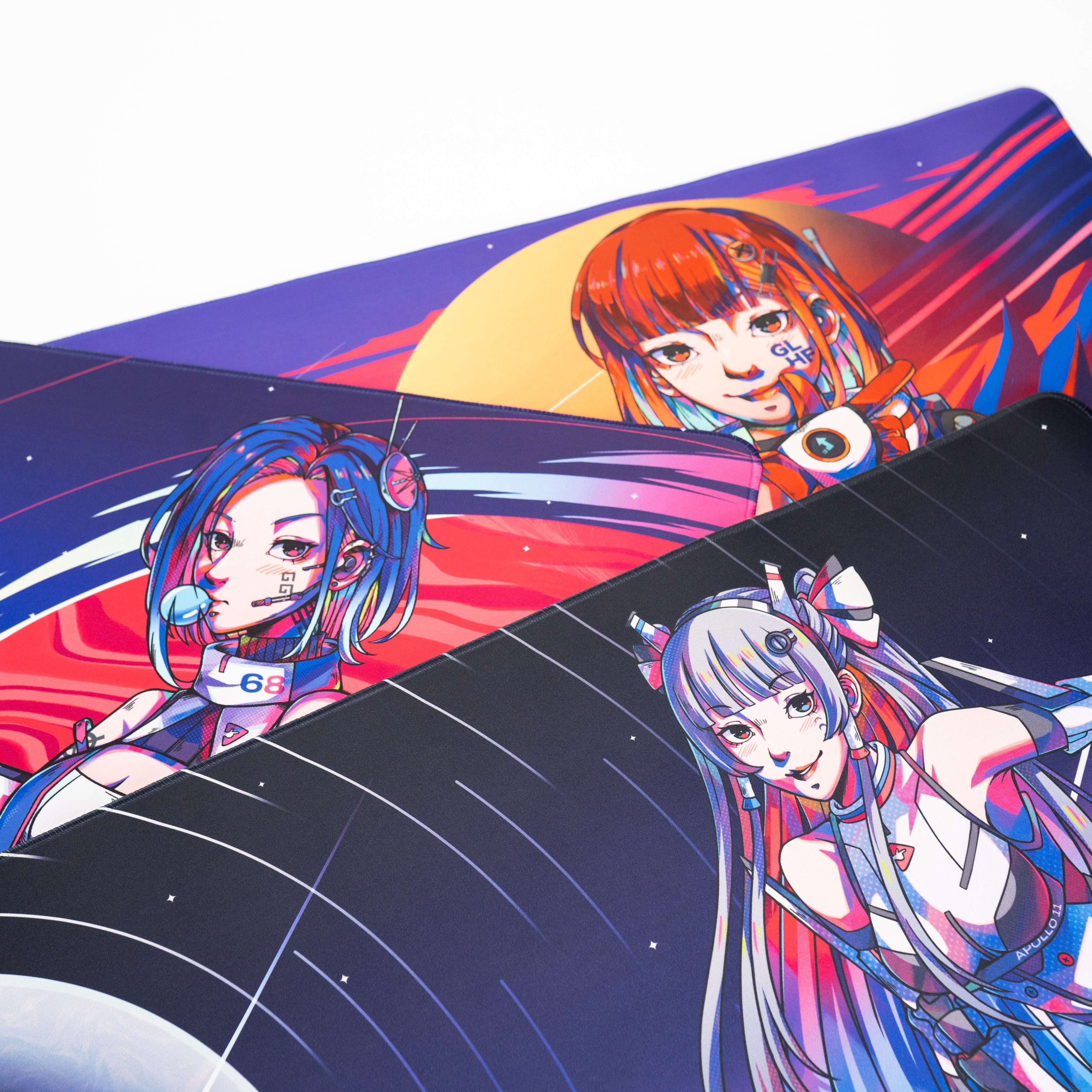 SPACEGIRLS Press Play x kenn.arts Gaming Mousepad Deskmat - Image 3