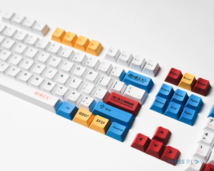 Gundam Unicorn Japanese PBT Dye Sub Keycaps Keycap Set - Image 3