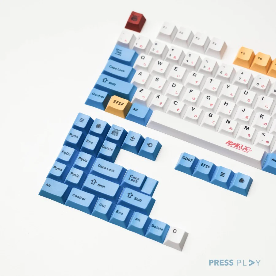 Gundam Unicorn Japanese PBT Dye Sub Keycaps Keycap Set - Image 5