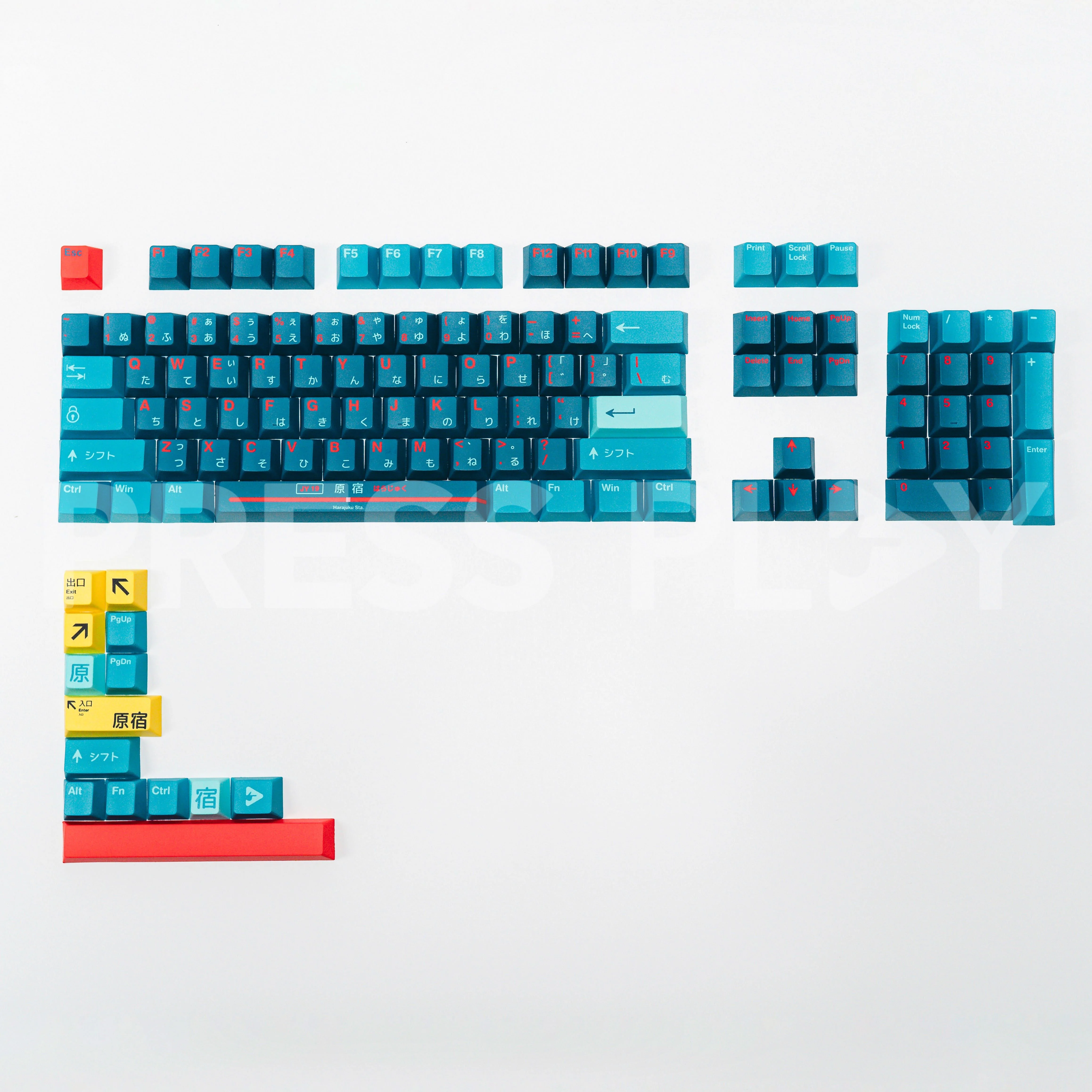 PPBT HARAJUKU PBT Dye Sub Keycap Set Japanese Root by Press Play - Image 5