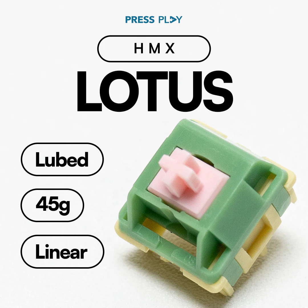 HMX Lotus 45g Linear Switch PCB Mount for Mechanical Keyboard