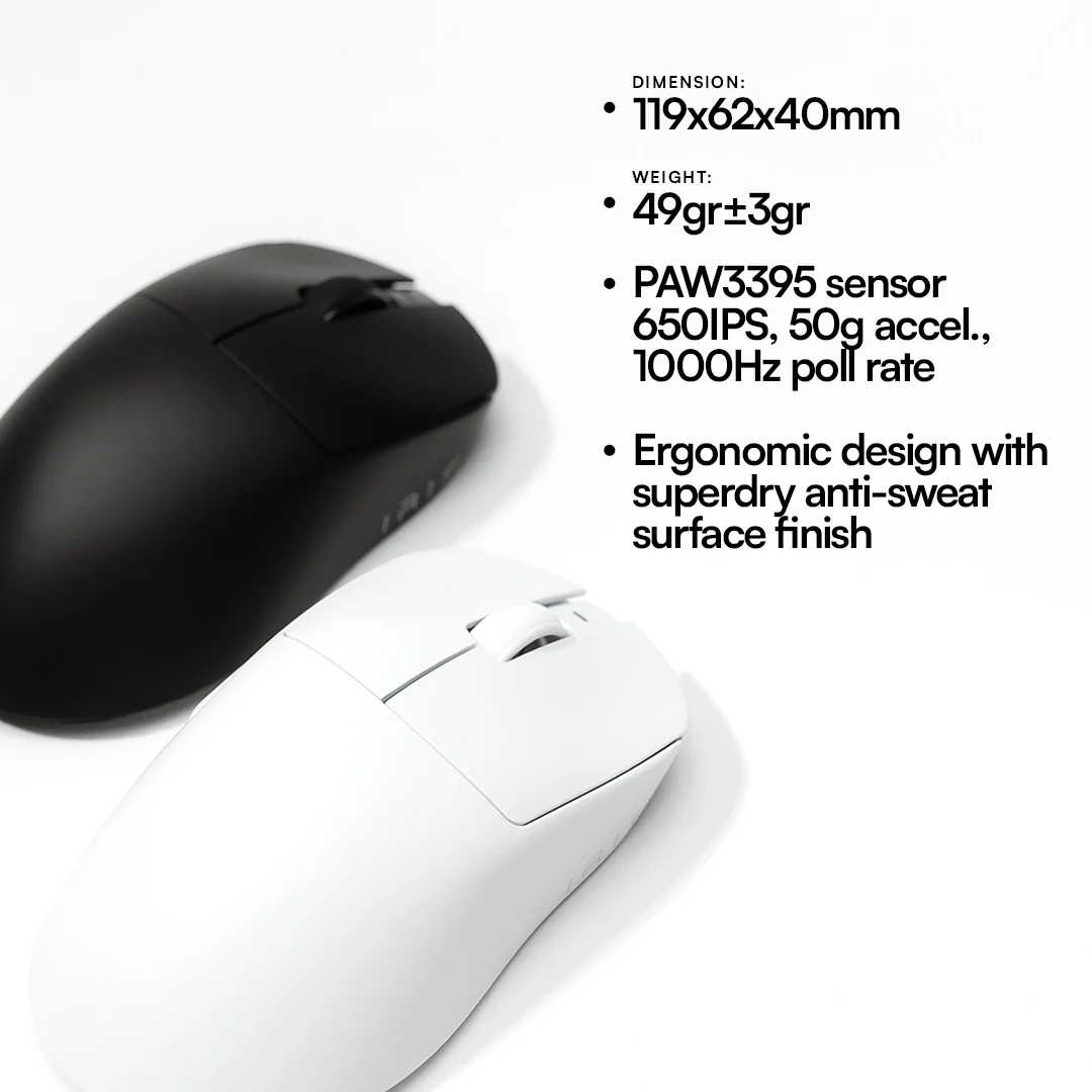 IRIS V2 Nearlink PAW3395 Wireless Gaming Mouse - Image 3