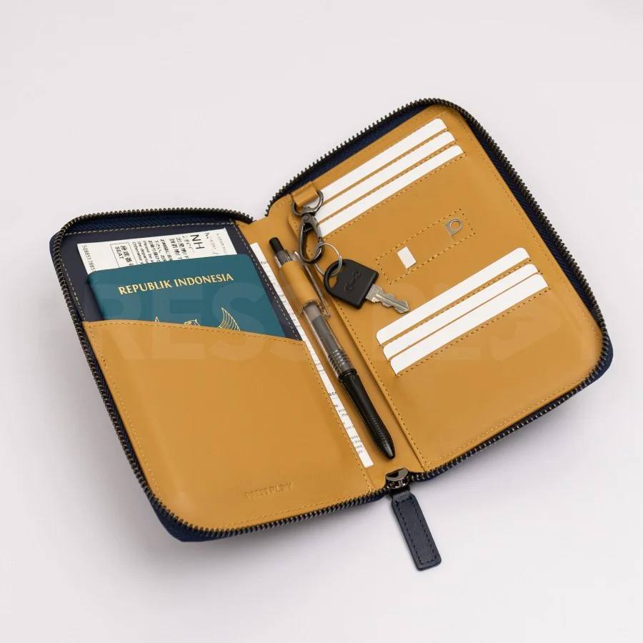 JOURNEY Travel Passport Wallet Organizer Leather - Image 8