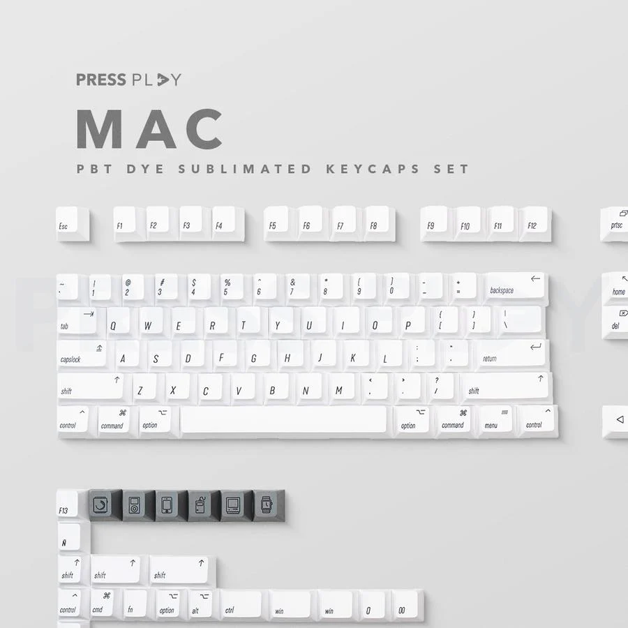 Mac PBT Dye Sub Keycaps