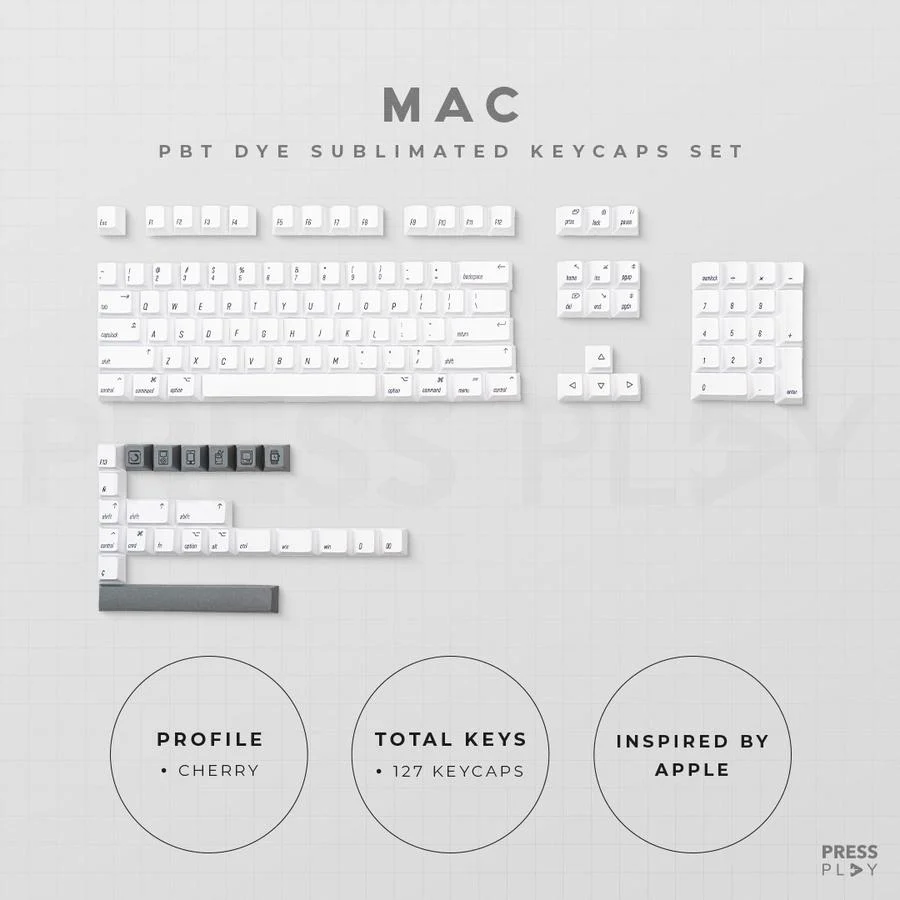 Mac PBT Dye Sub Keycaps - Image 2