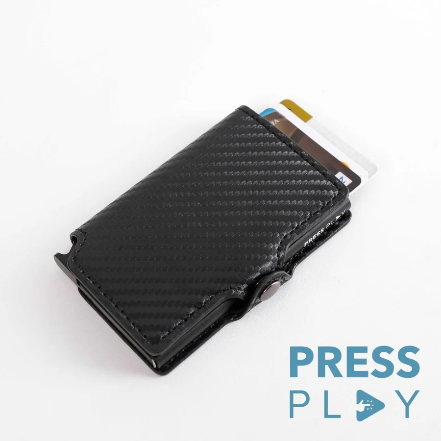 NOIR RFID Carbon Fiber Pop Up Card Case Wallet by Press Play - Image 5