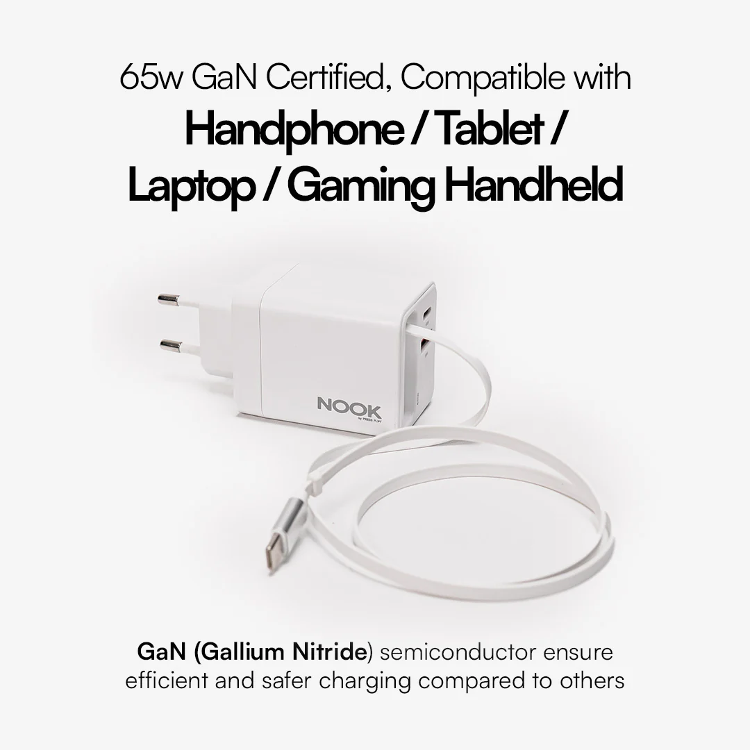 NOOK C1 65W GaN Retractable Charger - Image 4
