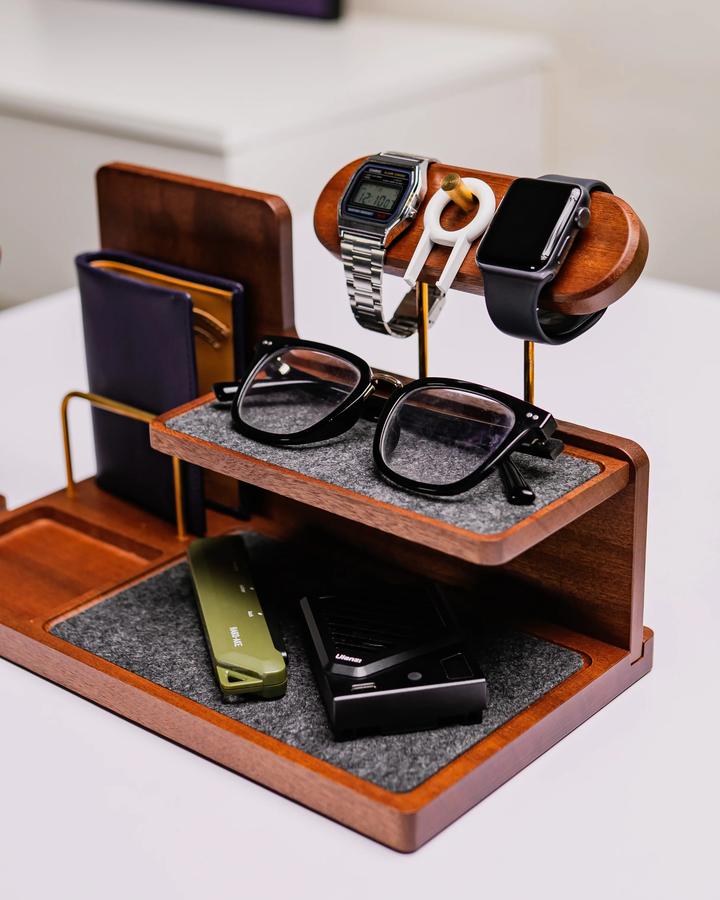 NOOK Nightstand Organizer Gadget Smartphone Wristwatch Tray - Image 2