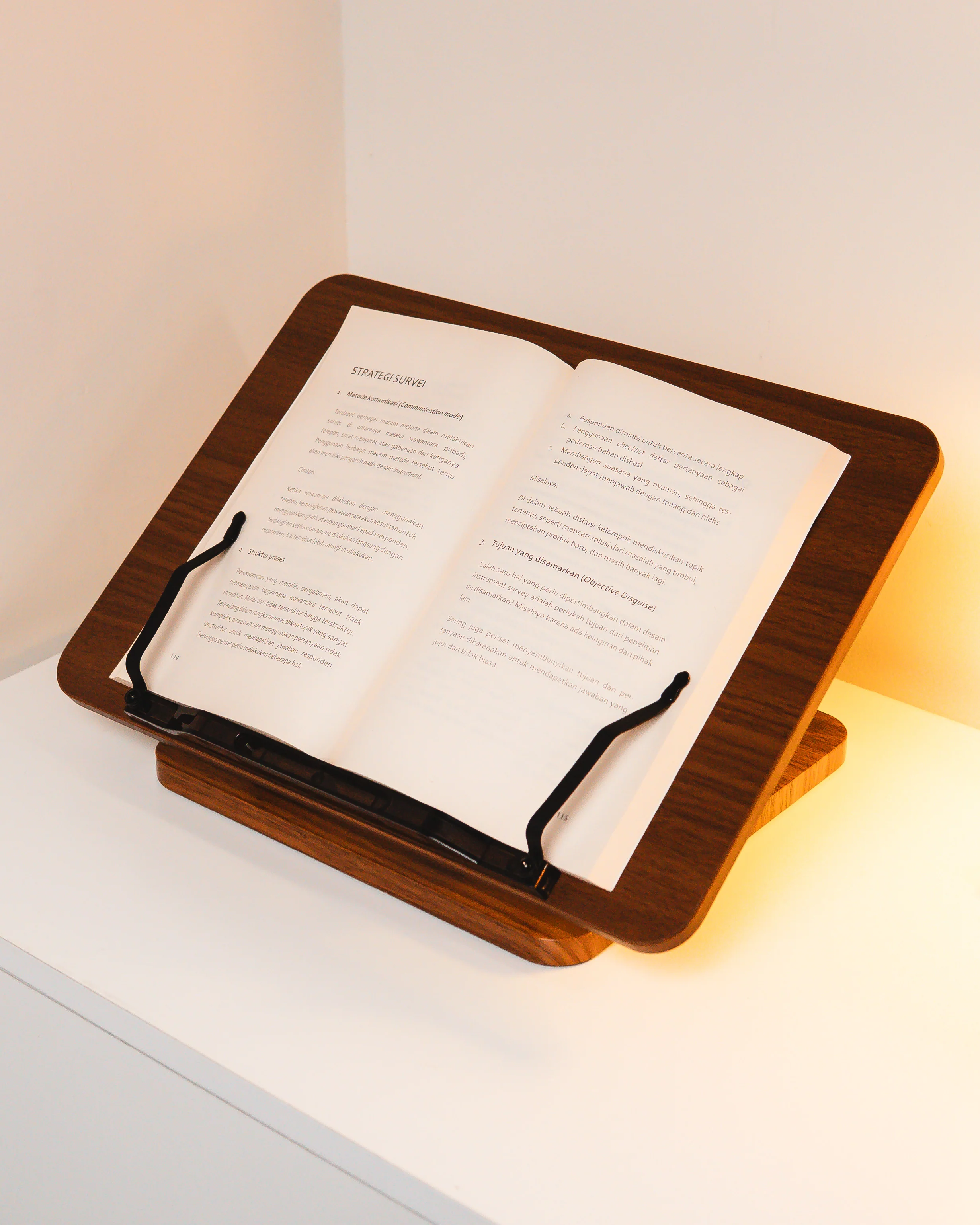 NOOK Wooden Swivel Book Holder Stand Multifunction - Image 10