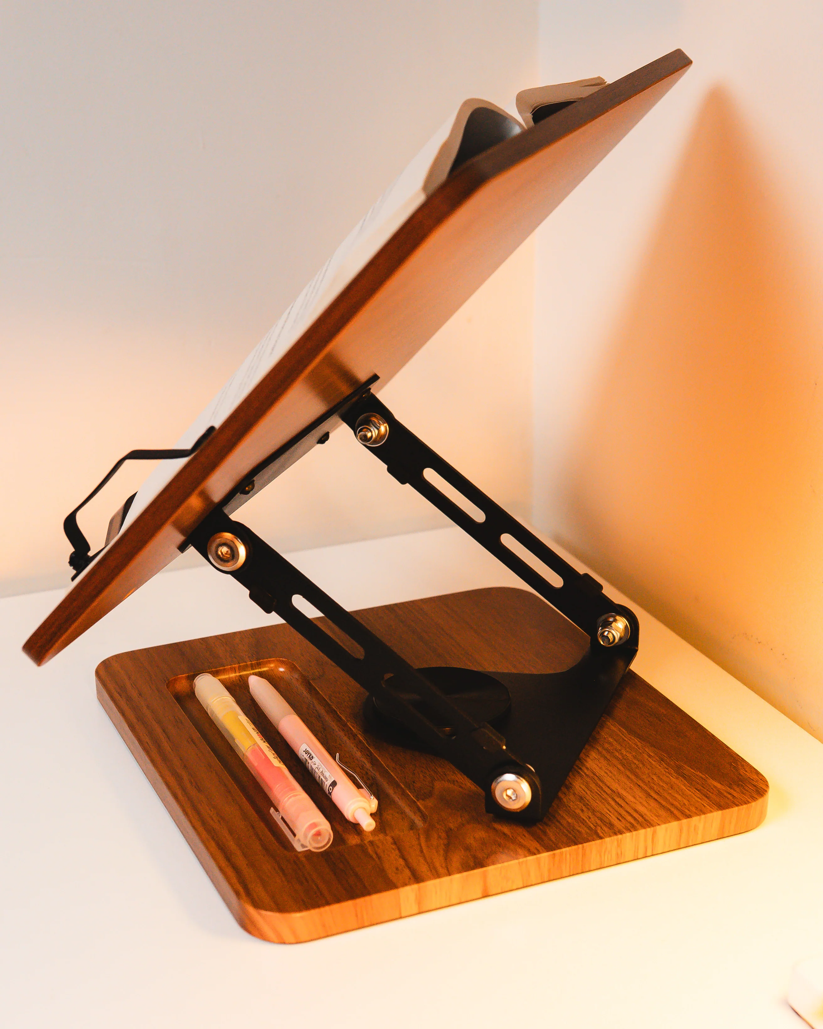 NOOK Wooden Swivel Book Holder Stand Multifunction - Image 4