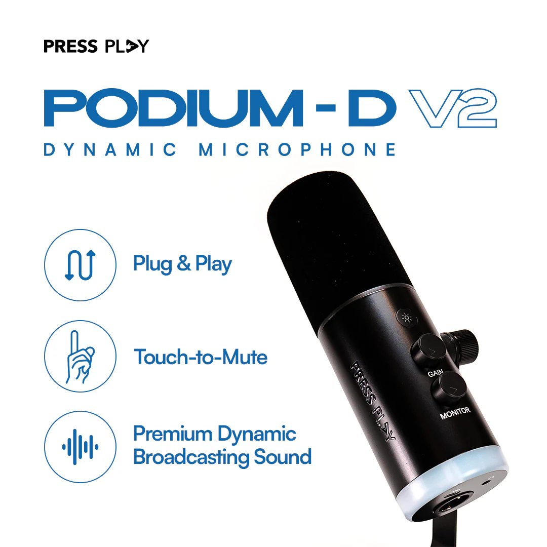PODIUM D V2 Dynamic Microphone Type-C USB - Image 2