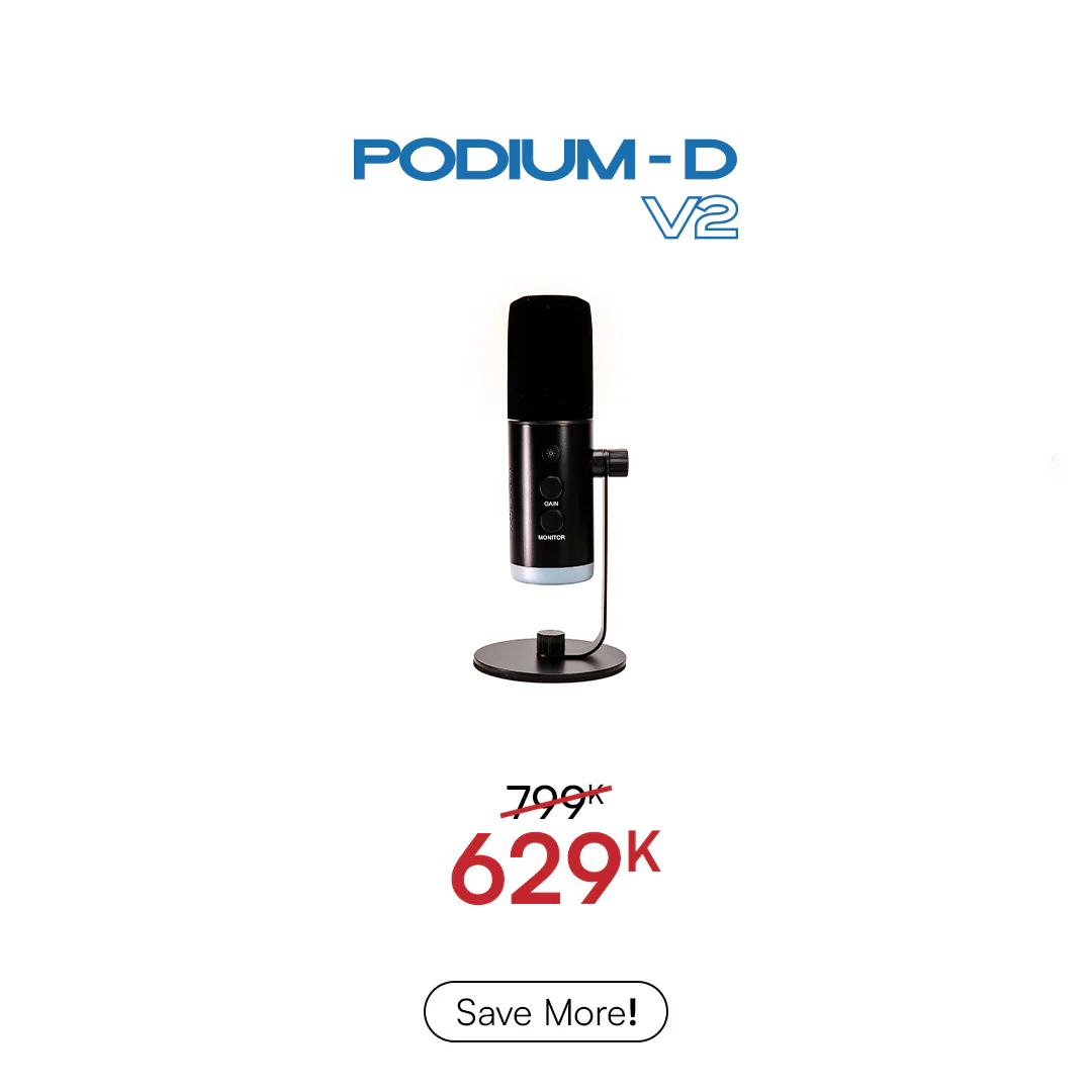 PODIUM D V2 Dynamic Microphone Type-C USB - Image 8