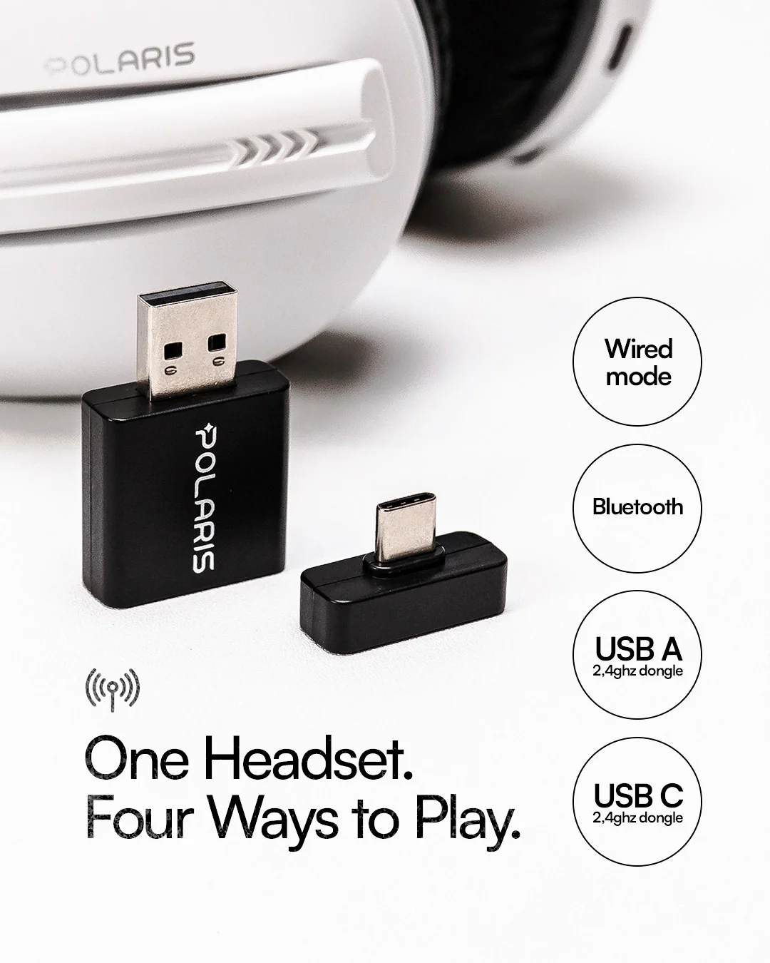 POLARIS Quad-Mode Gaming Headphones with Mic - Image 3