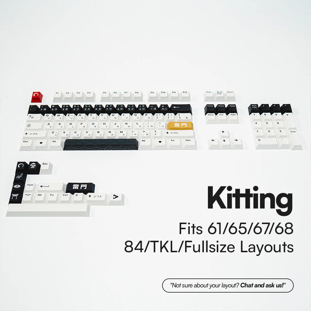 PPBT SHIRAKAWA ALT PBT Dye Sub Keycap Set Japanese Root - Image 4