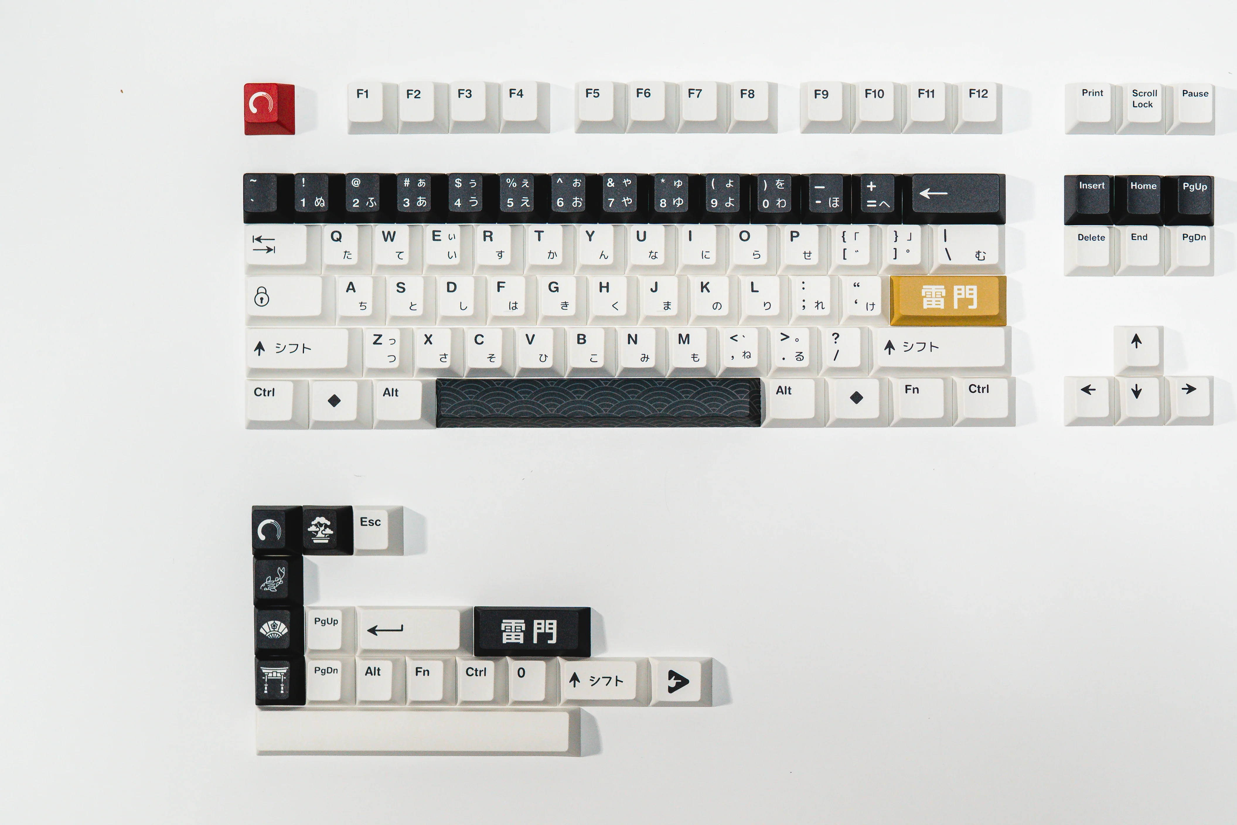 PPBT SHIRAKAWA ALT PBT Dye Sub Keycap Set Japanese Root - Image 5