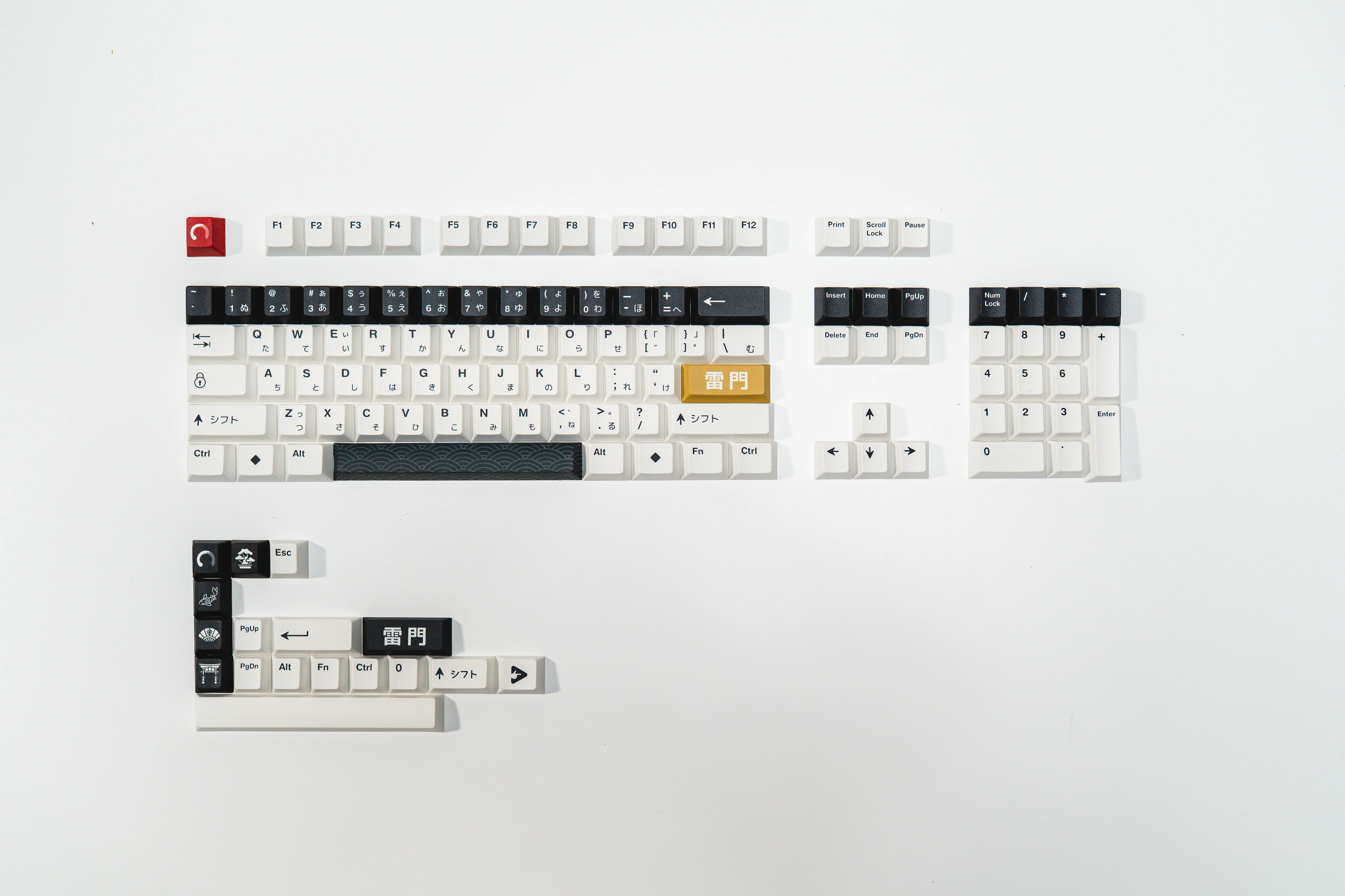 PPBT SHIRAKAWA ALT PBT Dye Sub Keycap Set Japanese Root - Image 6
