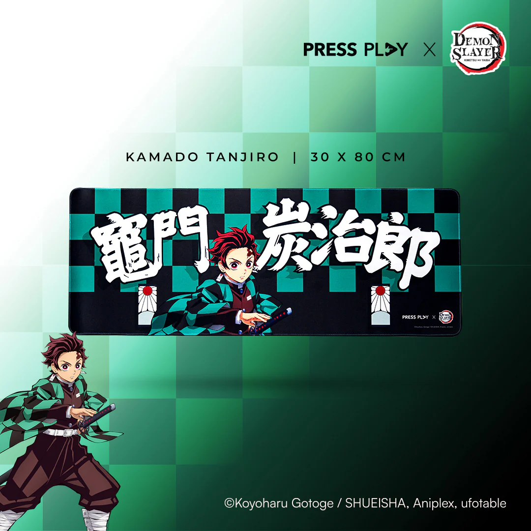 PRESS PLAY x DEMON SLAYER CHARACTER 30x80 Gaming Deskmat Mousepad - Image 14