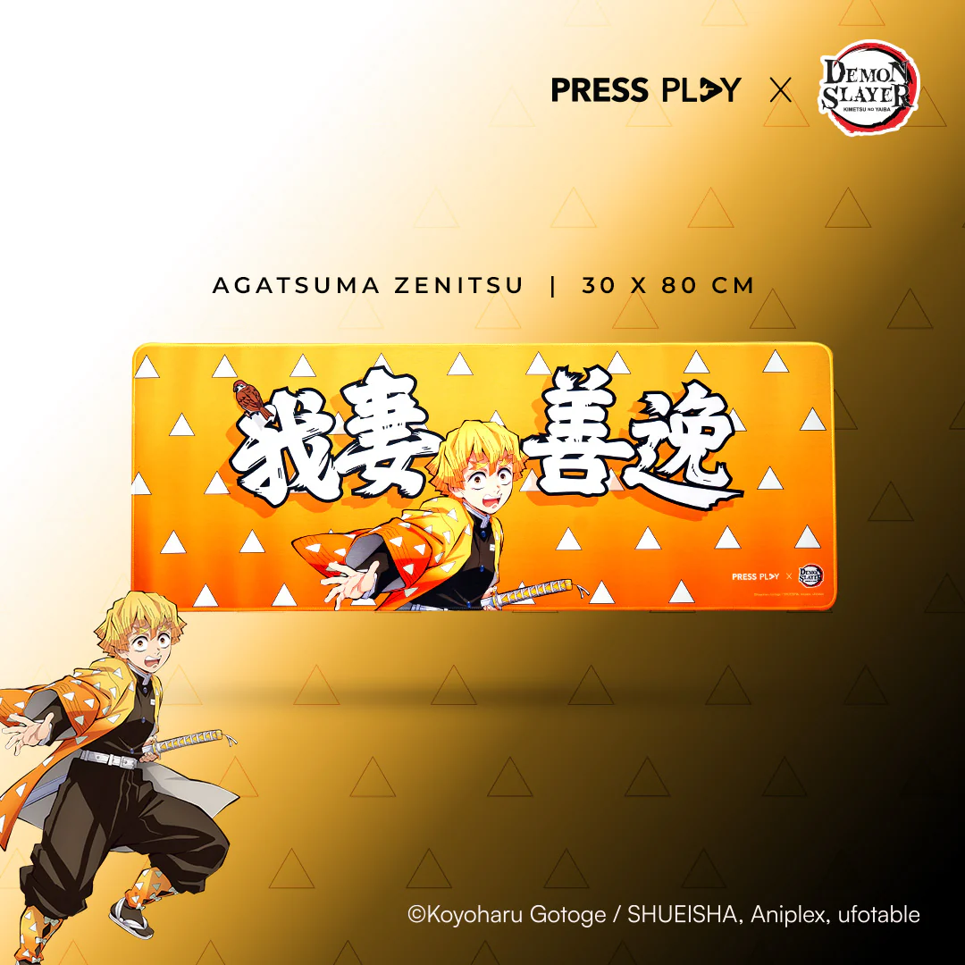 PRESS PLAY x DEMON SLAYER CHARACTER 30x80 Gaming Deskmat Mousepad - Image 15
