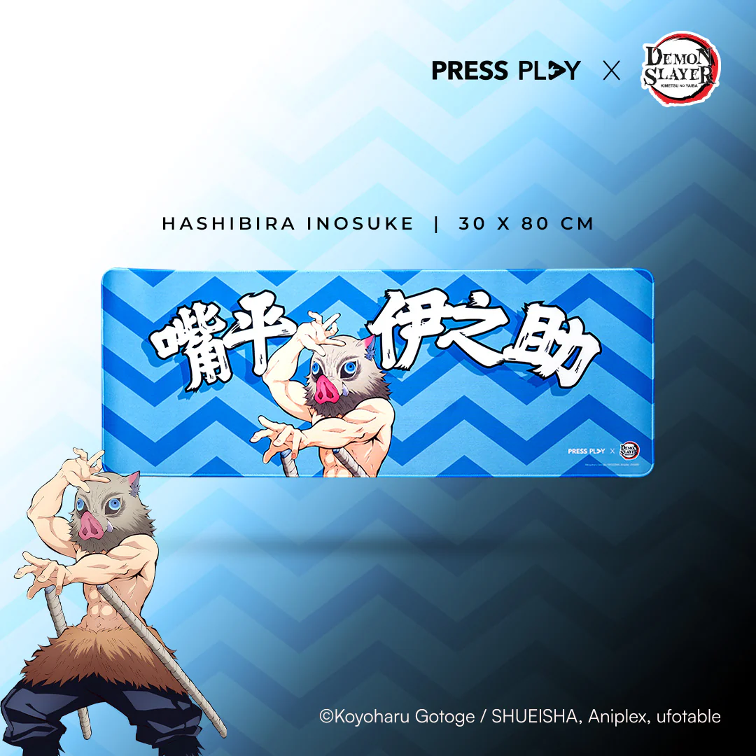 PRESS PLAY x DEMON SLAYER CHARACTER 30x80 Gaming Deskmat Mousepad - Image 5