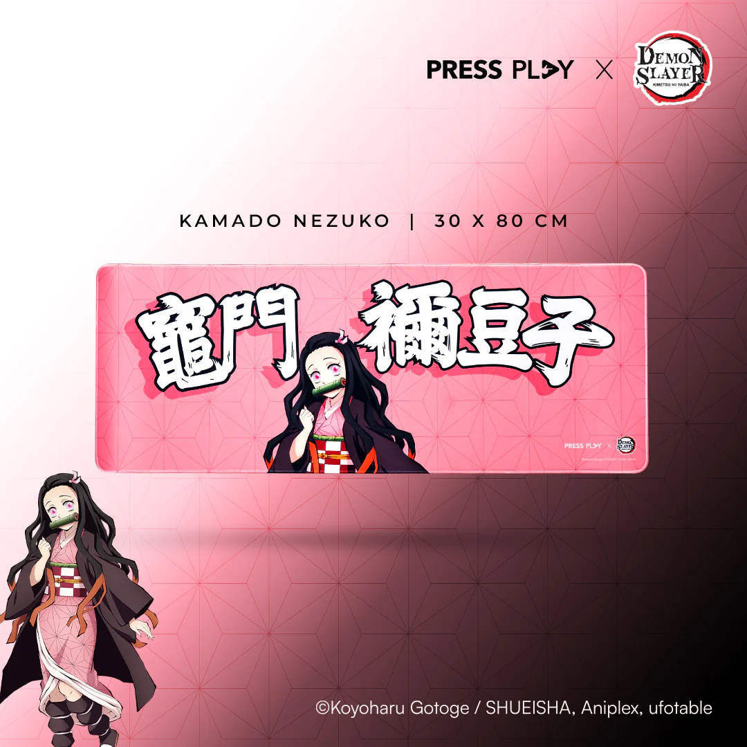 PRESS PLAY x DEMON SLAYER CHARACTER 30x80 Gaming Deskmat Mousepad - Image 6