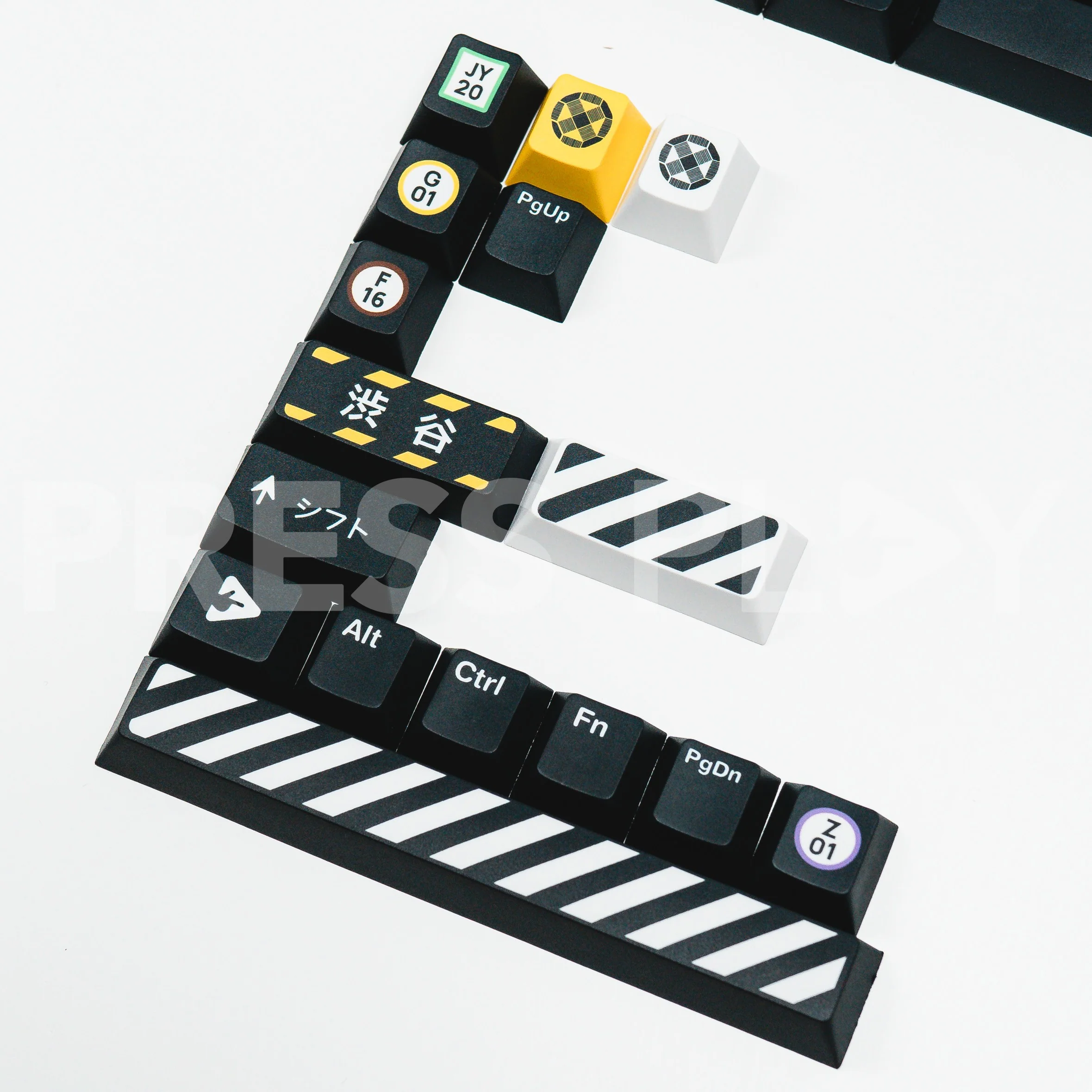 PPBT SHIBUYA PBT Dye Sub Keycap Set Japanese Root by Press Play - Image 9