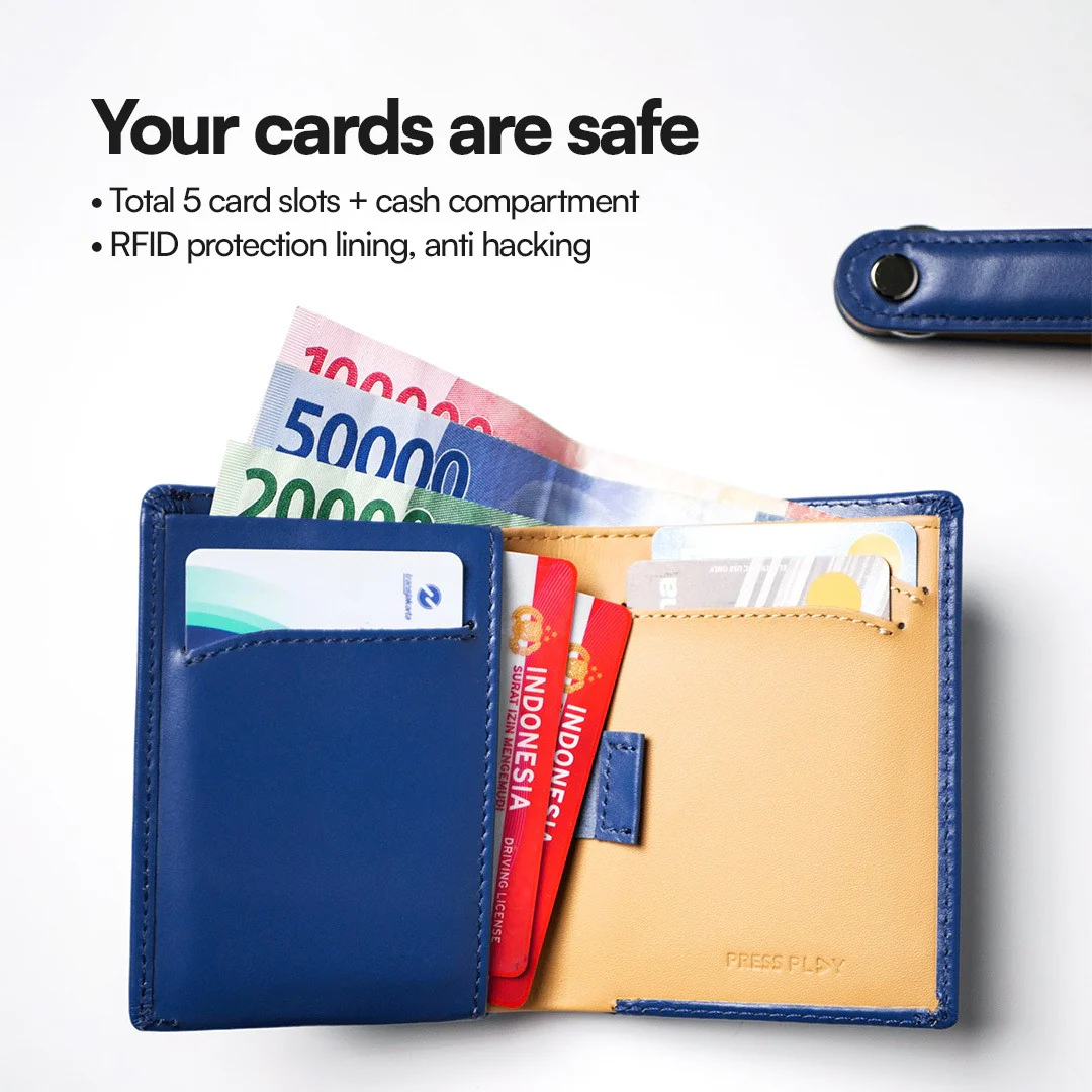SLIMFOLD Slim Genuine Leather Wallet by Press Play Dompet Kulit - Image 5