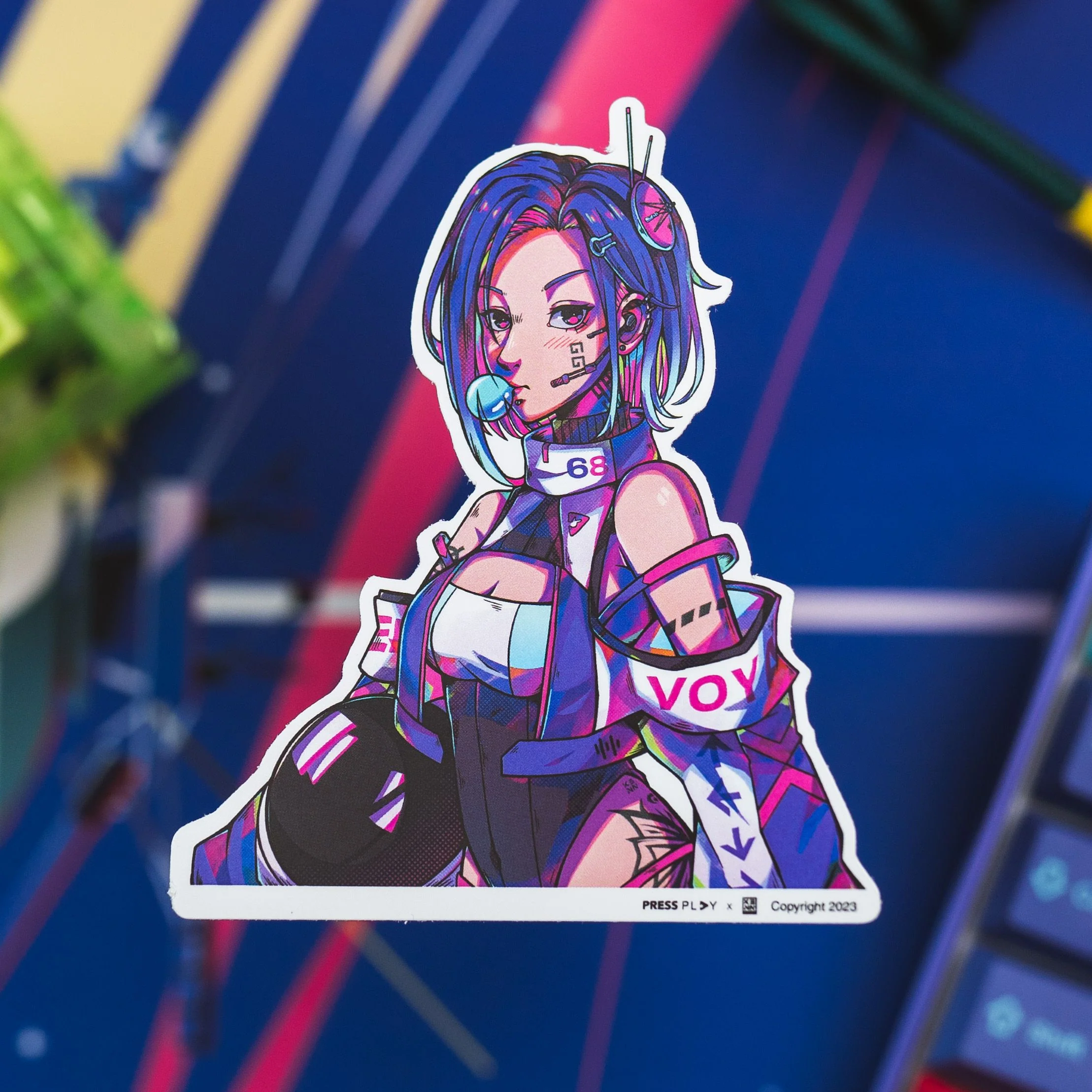 SPACEGIRLS Press Play x kenn.arts Stickers - Image 6