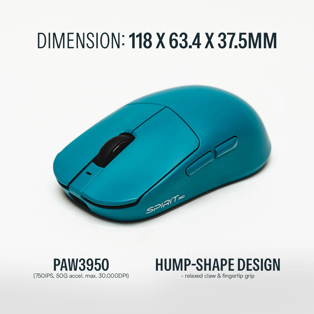SPIRIT Pro 8K PAW3950 Wireless Gaming Mouse - Image 3