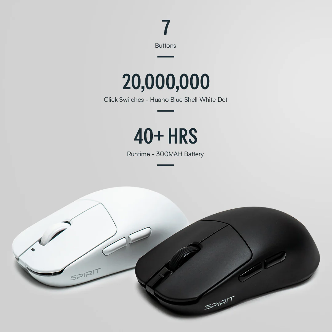 SPIRIT PAW3311 Ultralight Wireless Gaming Mouse - Image 4
