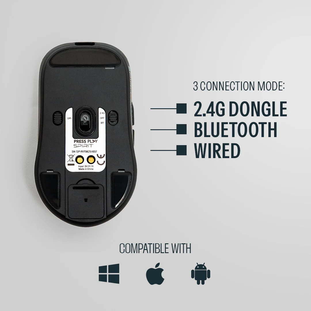 SPIRIT PAW3311 Ultralight Wireless Gaming Mouse - Image 5