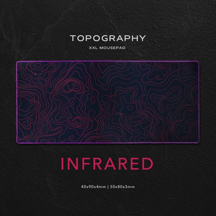TOPOGRAPHY Series Gaming Mousepad Deskmat by Press Play - Image 6